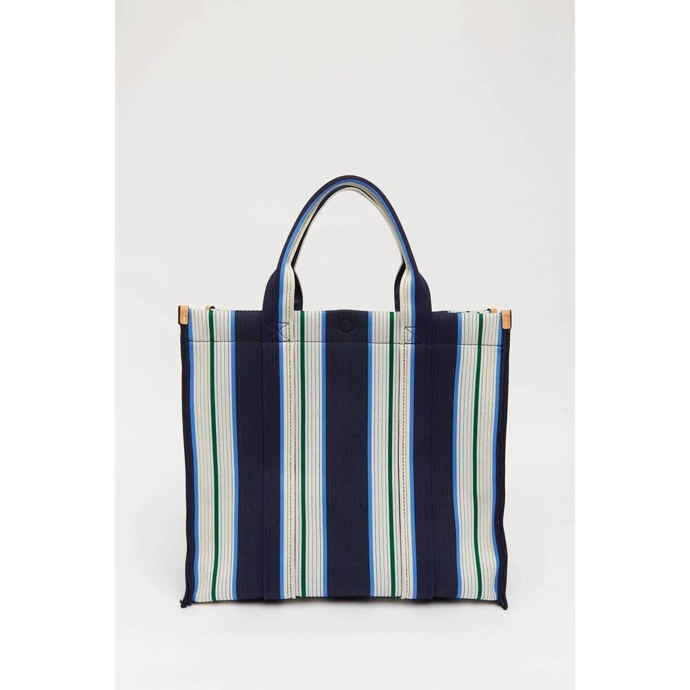 NEW LMND women's rialto large tote bag in navy/ink blue/verde